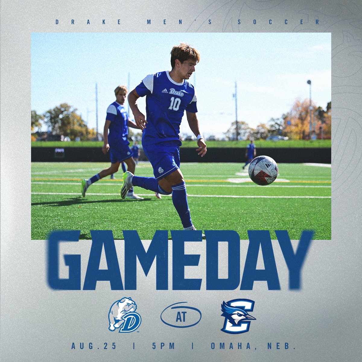 Drake Men's Soccer (@drakemenssoccer) on Twitter photo ๏ผง๏ผก๏ผญ๏ผฅ๏ผค๏ผก๏ผน
๐ <a href="/creightonmsoc/">Creighton Menโs Soccer</a>
โฐ 5 pm
๐๏ธ Morrison Stadium
๐ Omaha, Neb.
๐บ bit.ly/3AD7bt3
๐ bit.ly/3yJzSnE
#DSMHometownTeam ๏ผง๏ผก๏ผญ๏ผฅ๏ผค๏ผก๏ผน
๐ <a href="/creightonmsoc/">Creighton Menโs Soccer</a>
โฐ 5 pm
๐๏ธ Morrison Stadium
๐ Omaha, Neb.
๐บ bit.ly/3AD7bt3
๐ bit.ly/3yJzSnE
#DSMHometownTeam