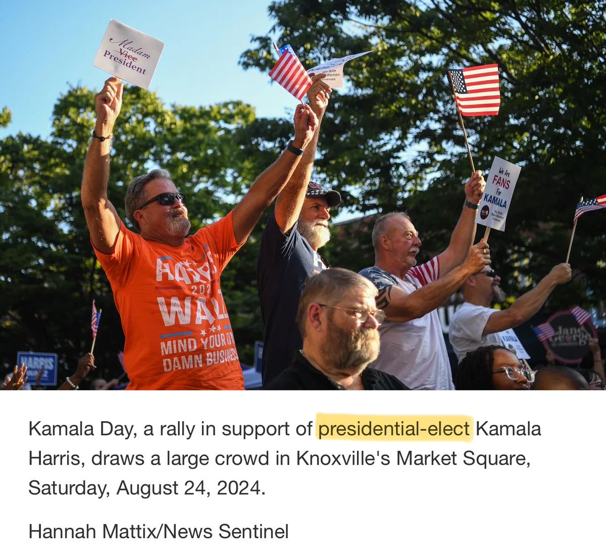 Our local newspaper uses the term “presidential-elect” in several photo captions as if that’s a thing we call nominees