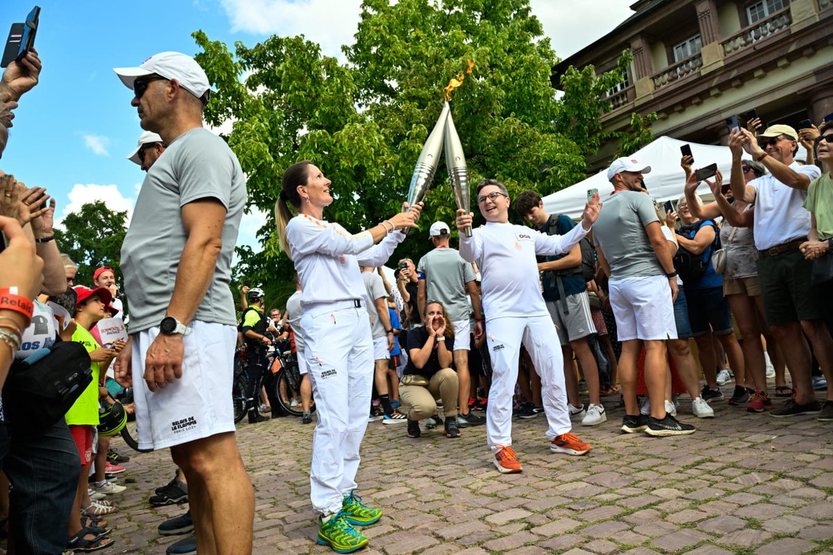 strasbourg's tweet image. #Relais en cours ! #Flamme #Strasbourg
