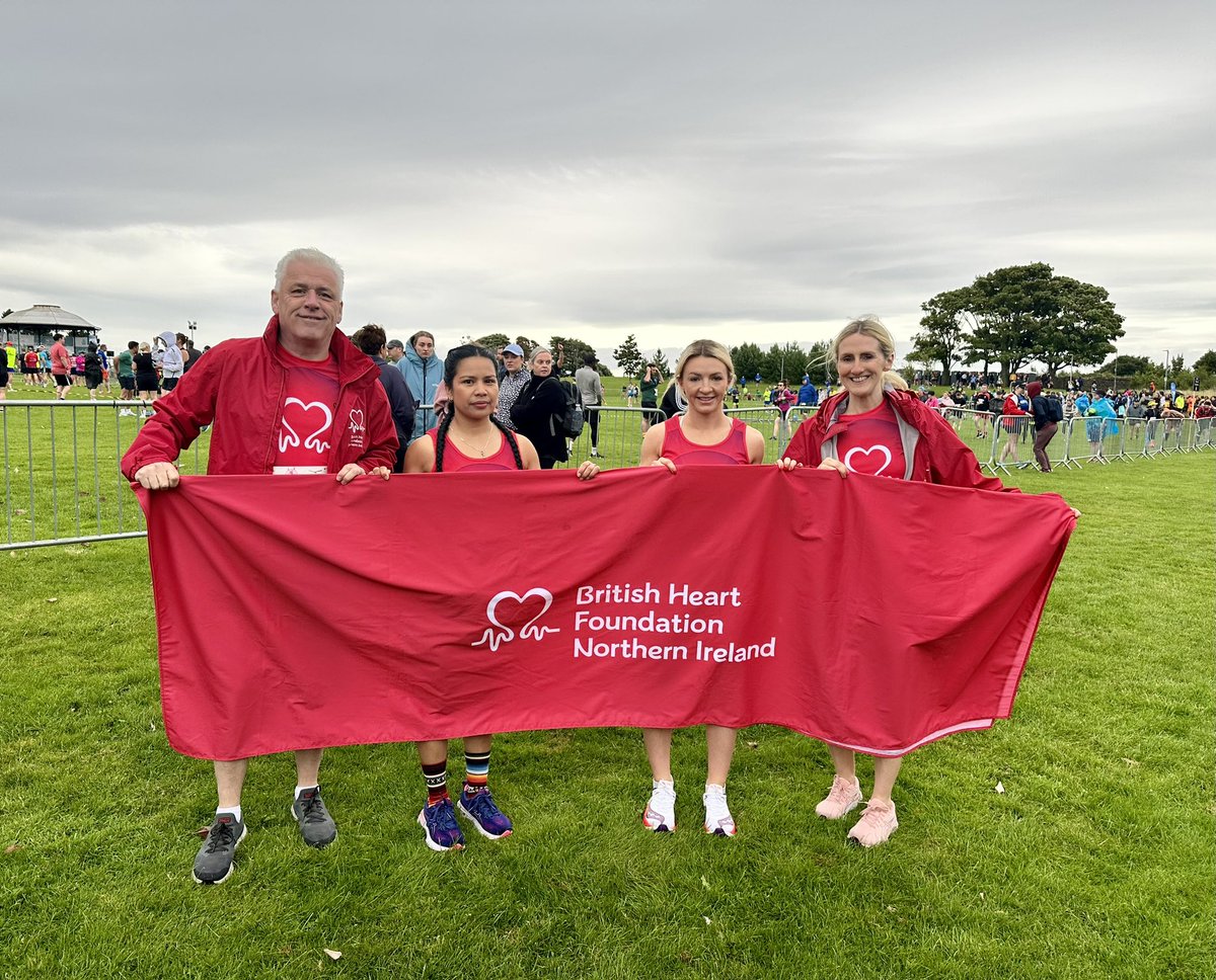 BHFNI's tweet image. Congratulations to all of the @CoastHalf BHF NI runners who braved the wet &amp;amp; windy conditions today! Your support has raised vital funds for our life-saving research to help people in NI with heart &amp;amp; circulatory conditions 🙏 ❤️