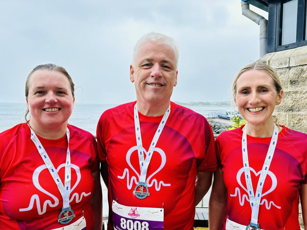 BHFNI's tweet image. Congratulations to all of the @CoastHalf BHF NI runners who braved the wet &amp;amp; windy conditions today! Your support has raised vital funds for our life-saving research to help people in NI with heart &amp;amp; circulatory conditions 🙏 ❤️