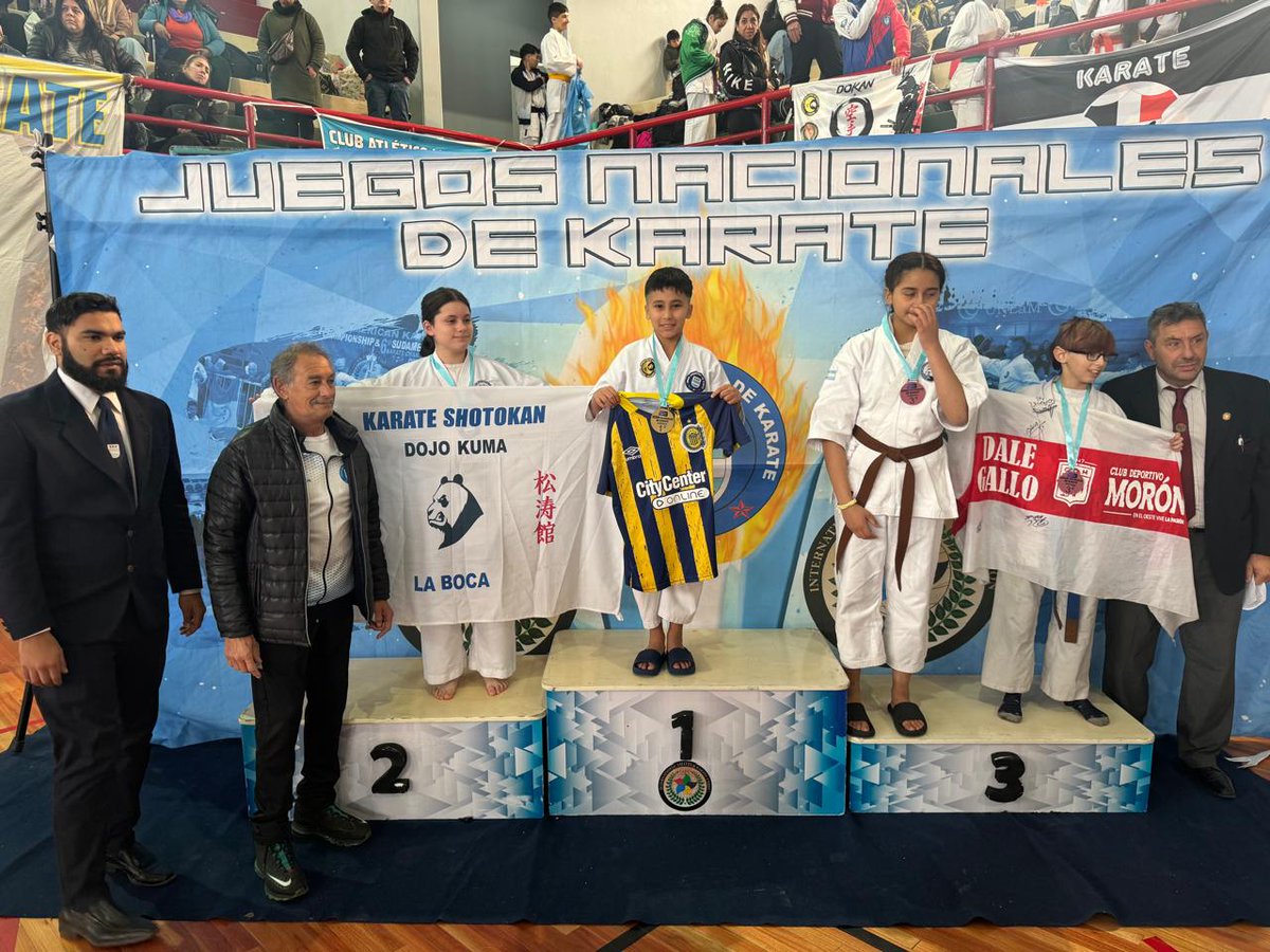 #Karate 🇺🇦🥋 Nuestro deportista Juan Sebastián Pelicione de 11 años, se consagró campeón en los Juegos Nacionales de Karate, disputados en Morón, Provincia de Buenos Aires.

👏🏻¡Felicitaciones canalla!