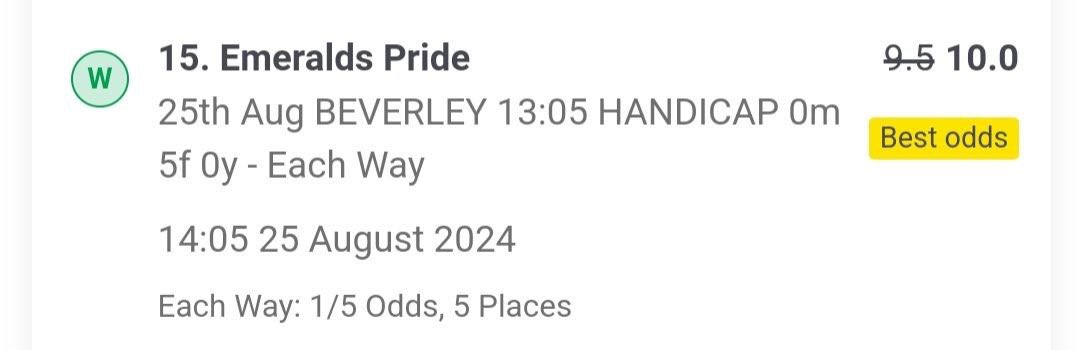 BigBankBets365's tweet image. What a fucking Sunday!!!

EMERALDS PRIDE wins @ 10/1
BLUEANDTANGERINE wins @ 8/1
BLUE PRINCE places at 11/1!!

2 more to go!!

Let’s fucking go!