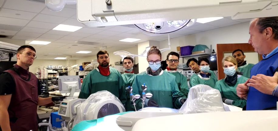 champagnedahlin's tweet photo. The hands-on vertebral augmentation cadaver lab for our @UVA_IR residents was a big hit! Thank you so much @stryker_spine for hosting! #whyUVA @LukeWilkins_UVA @UVARadiology https://t.co/AdUJTS7nog