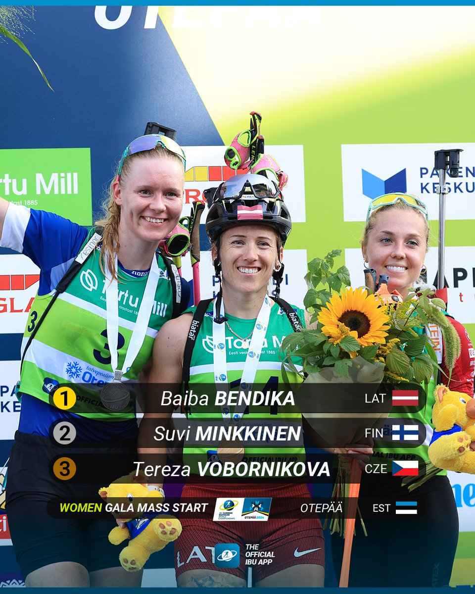 What a women gala mass start to close the #SBWCH24 🤩

Congratulations to <a href="/biathleteLV/">Baiba Bendika</a> 🇱🇻 for a stunning performance to claim 🥇 in Otepaa!

📷Manzoni/IBU #biathlon