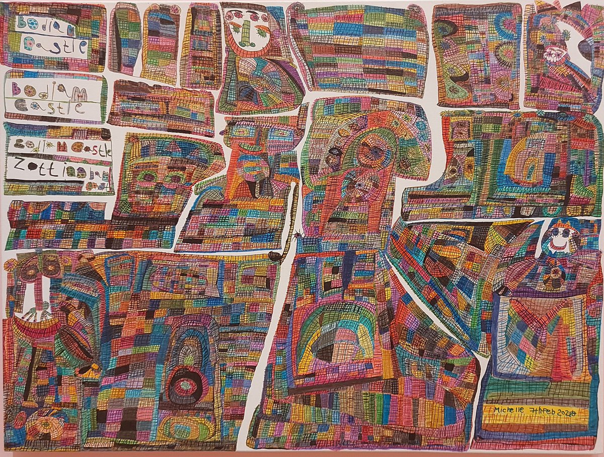 James Wright (@jpwarchaeology) on Twitter photo Discovered a really good exhibition of work by neurodiverse artists <a href="/NottmCastle/">Nottingham Castle</a> this afternoon. Hugely taken with this piece by Michelle Roberts entitled Castles - a reaction to a love for such places, in particular Nottingham & <a href="/BodiamCastleNT/">Bodiam Castle NT</a> Discovered a really good exhibition of work by neurodiverse artists <a href="/NottmCastle/">Nottingham Castle</a> this afternoon. Hugely taken with this piece by Michelle Roberts entitled Castles - a reaction to a love for such places, in particular Nottingham & <a href="/BodiamCastleNT/">Bodiam Castle NT</a>