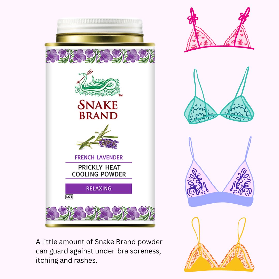 SnakeBrandUK's tweet image. Tip: Use @SnakeBrandUK cooling body powder to relieve any #itching, #soreness or #rashes which may appear when wearing a #bra during warm weather 👙👍😌

➡️ Buy in store at @Savers pharmacies nationwide

➡️ Or Buy Online with FREE shipping here 👉
snakebrand.co.uk/collections/