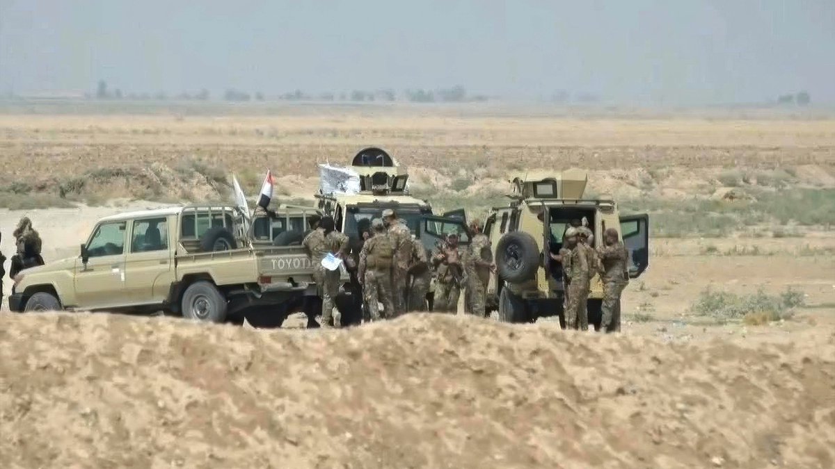 thenewregion's tweet image. The Shiite #PMF or Hashd al-Shaabi announced in a statement that their “sudden” operation in Golajo, south of Kifri on Sunday morning was to “monitor the footsteps of Daesh [#ISIS] terrorists at Mount Qamar, northwestern Qaratapa district,” and added they “successfully ended