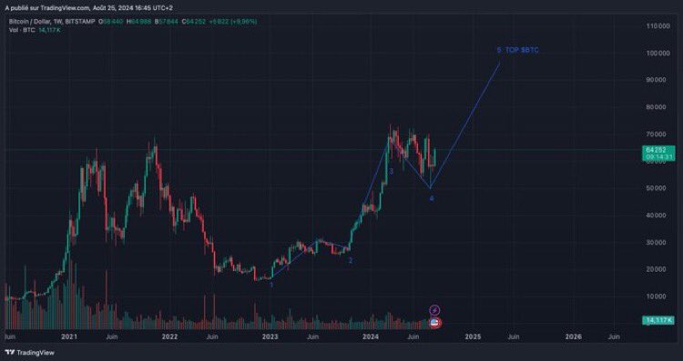 tradetheblock's tweet photo. $Bitcoin Bull Market global 

We are probably in the last phase of the rise for $BTC. 

Our conservative target is $95,000 for the first quarter of 2025. 

Analysis on a shorter timeframe soon https://t.co/nxDXZt3mh8