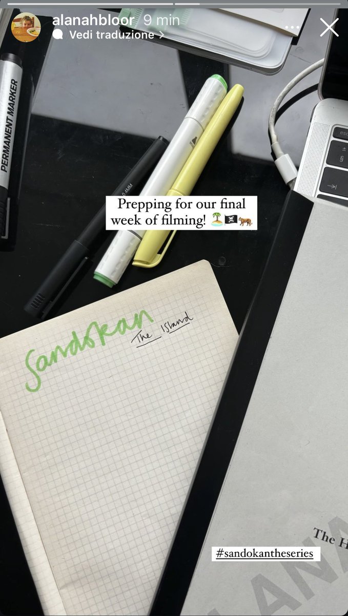 Ultima settimana di riprese per #Sandokan 
Si parte per l isola Réunion 🏝🐅🐅🐅
Igs @/alanahbloor