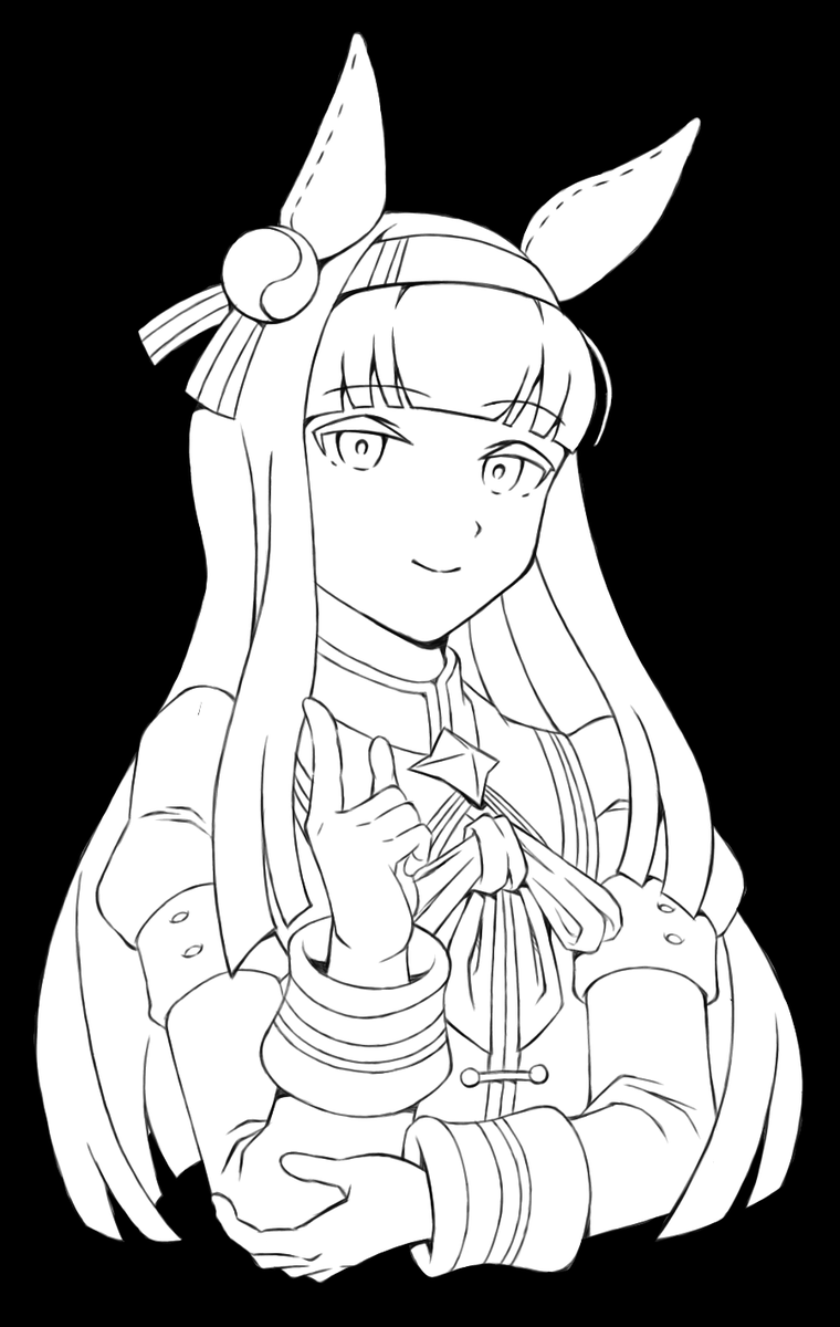 よろしければ塗ってみて下さい☆
#サイレンススズカ 
#ウマ娘 
#ウマ娘プリティダービー 