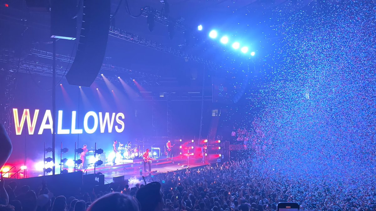 t1meonmyhands's tweet photo. friday night was so so special i will never forget it. i cried a ton but also screamed and had the best time of my life. ty wallows for always being there for me 😭 #wallowsmsg https://t.co/VtKjNSDxWT