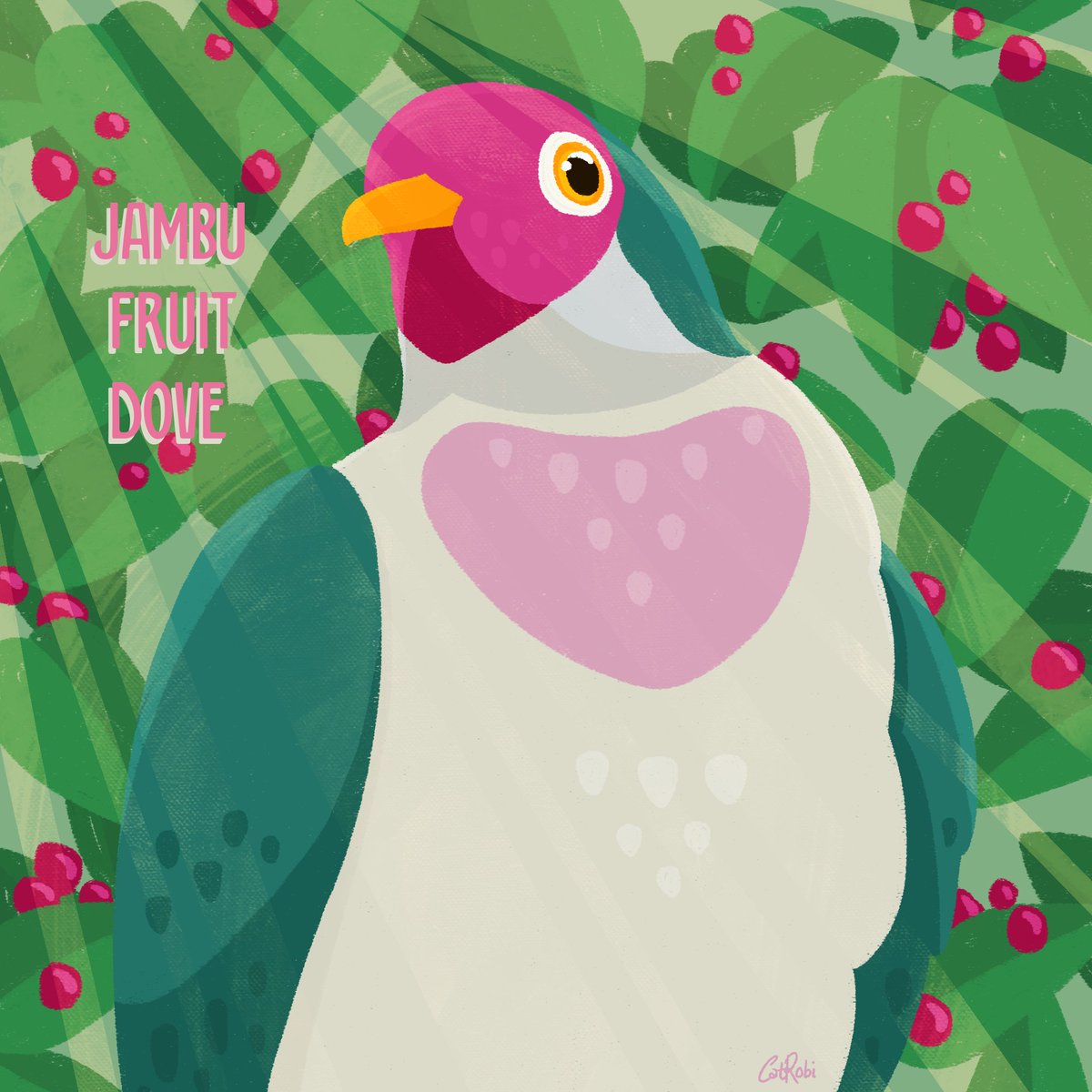 CatRobi2's tweet image. #AvianAugust2024 had fun drawing this cutie 🍒