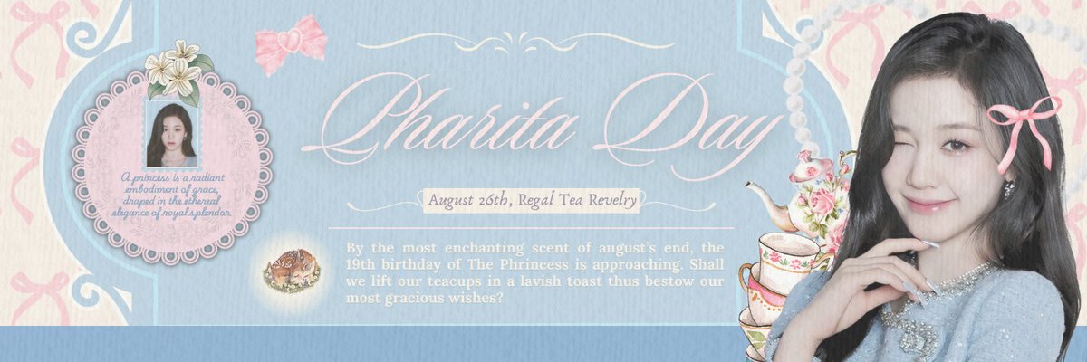 ThePhrincess's tweet image. ㅤ
𝐴͟𝑑͟𝑜͟𝑟͟𝑛 yourself in your most exquisite attire and join us for a day of refinement, and lasting memories as we have prepared a twibbon ˗ˏˋ s.id/29Aza ˎˊ˗ and header to complete sophistication converge in a celebration fit for royalty˙˖°📸 ༘ ｡˚
ㅤ