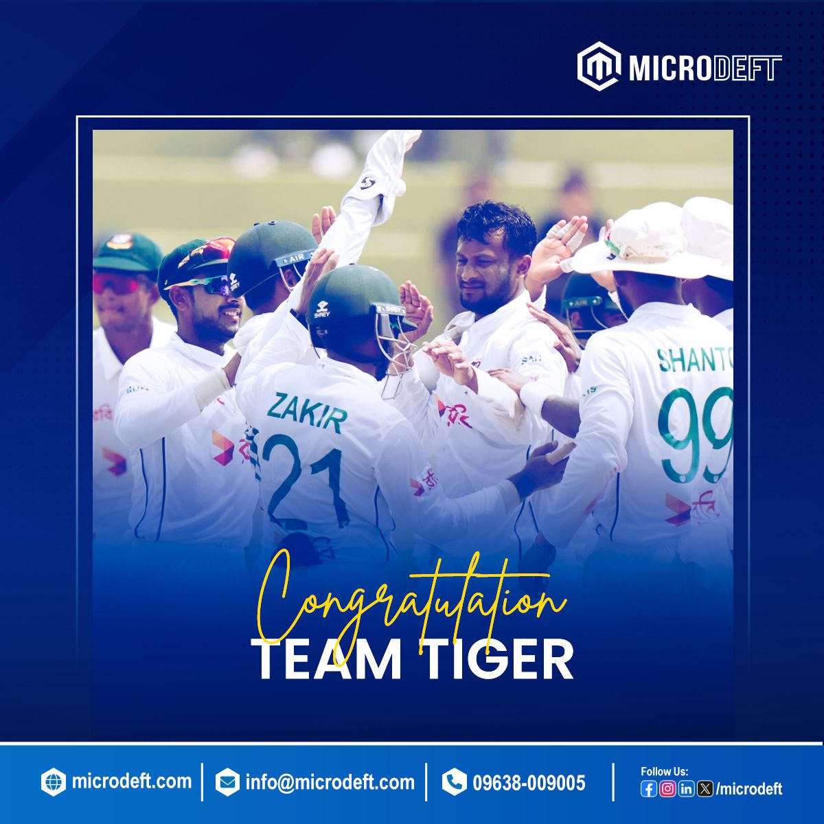 microdeft's tweet image. BANGLADESH WON BY 10 WICKETS 1ST TEST I PAKISTAN VS BANGLADESH.
#Bangladesh #BangladeshCricket #BanVsPak #Microdeft