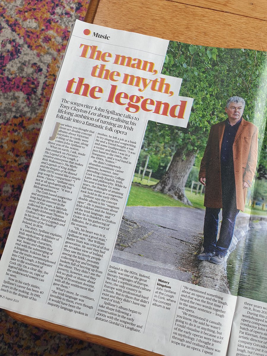 monicamc2006's tweet photo. Today in the Sunday Times, well done John. 🎼 @JohnSpillane_ #Ireland #Music #FolkOpera https://t.co/ZOFY5g2F2u