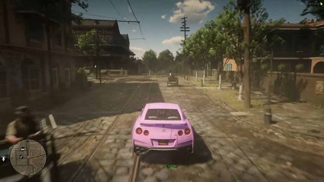 Rockstar me ha pasado ya el GTA 6, alguien sabe por qué la gente va a caballo?