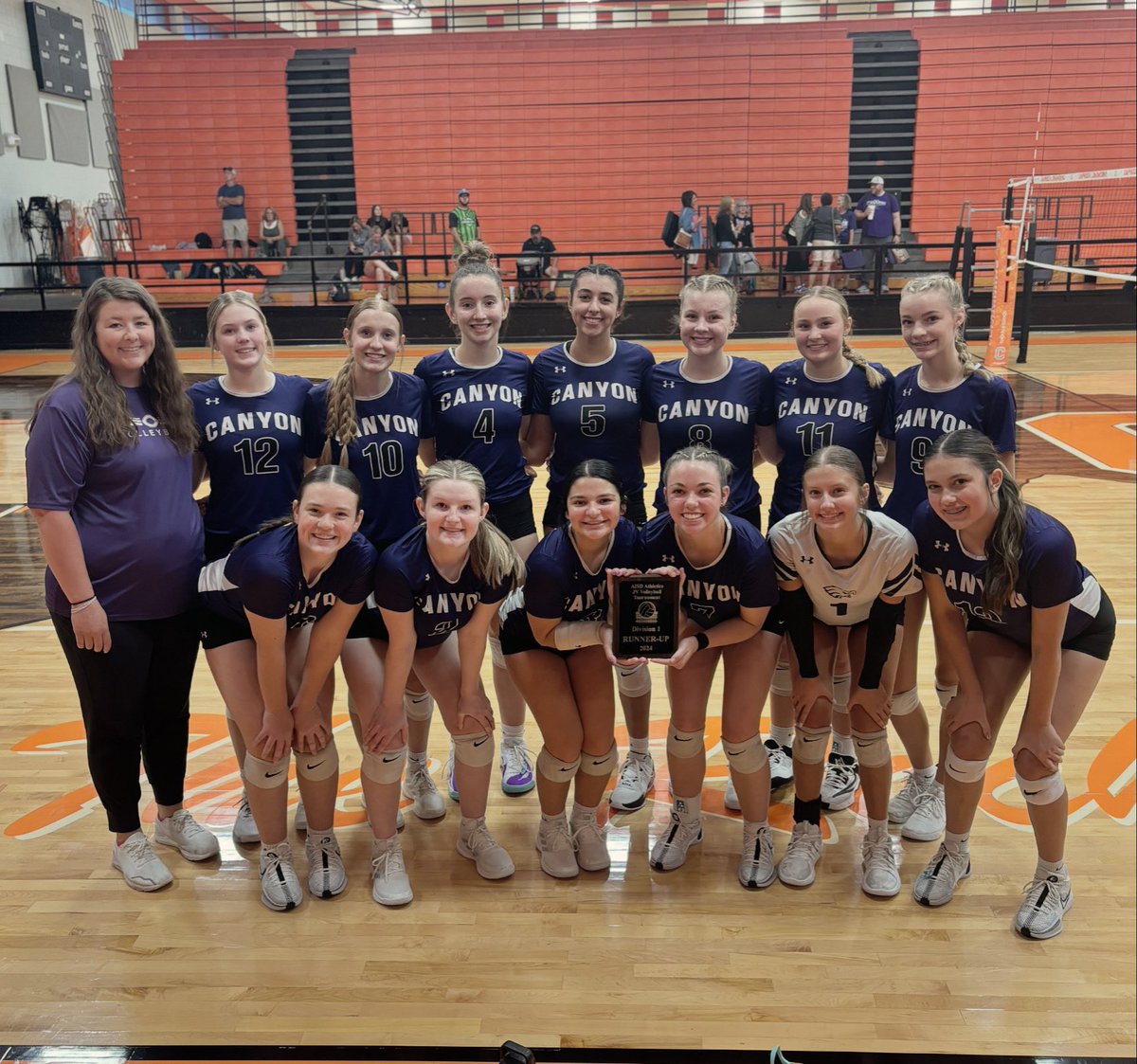 CanyonHSVB's tweet photo. Congratulations to our JV team on a great 2nd place finish in the Amarillo ISD tournament! 4-1 for the weekend! ๐๐#playforthec @canyon_hs @CanyonAthDept @_chsjournalism @PlayForTheC https://t.co/4ZHs3ZSvPU