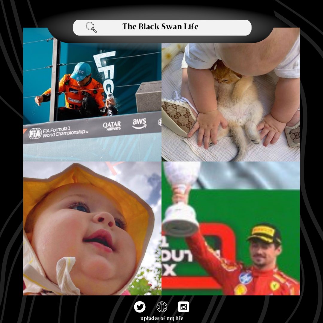 ᅟᅟᅟᅟᅟᅟ
            🩰  𝓖𝘦𝘰𝘳𝘨𝘪𝘢  ✔️𝗇𝖾𝗐  𝗽𝗼𝘀𝘁  𝒗𝗂𝖺  
      ᅟᅟᅟᅟᅟ #𝗶𝗻𝘀𝘁𝗮𝗴𝗿𝗮𝗺 › 𝓯𝖾𝖾𝖽﹗

An incredible weekend! Celebrating Lando's victory and a well-deserved podium for Ferrari
         #DutchGP 🇳🇱

 🖤  ، 𝒃𝗅ack 𝒔𝒘𝒂𝒏 𝓫𝘢𝘭𝘭𝘦𝘳𝘪𝘯𝘢