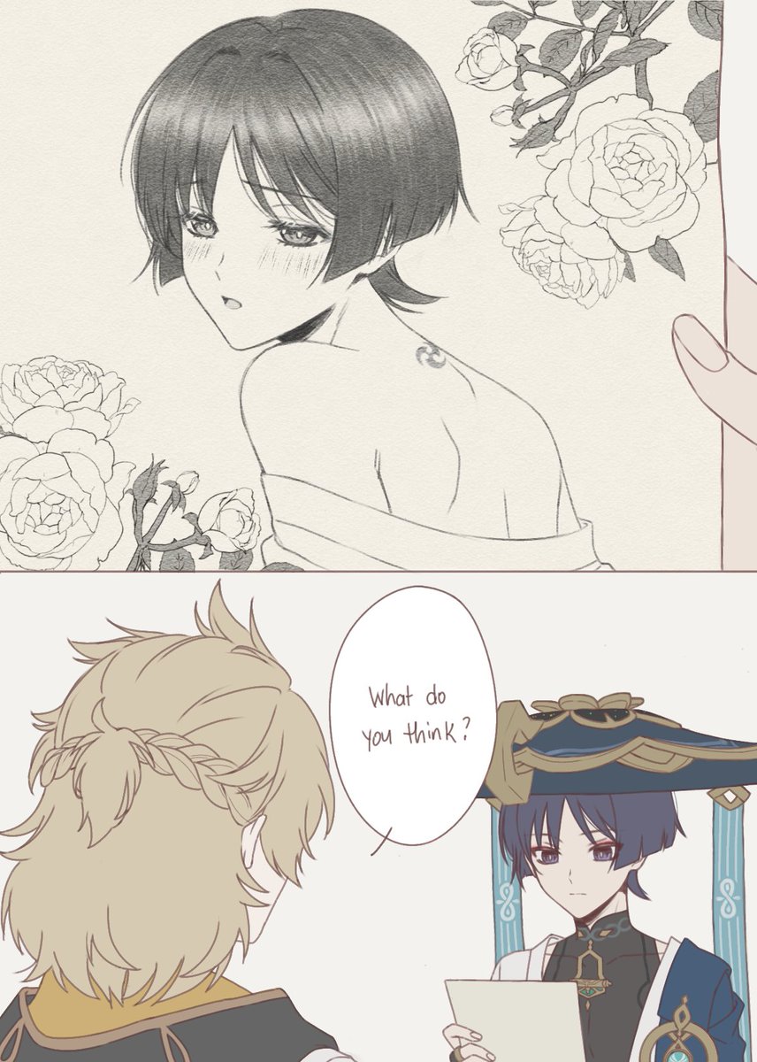 cielo_tskgs's tweet image. this is a dream i had. i don't even ship these two

#albescara #GenshinImpact #wanderer #scaramouche