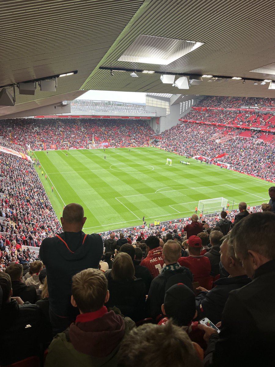 First game this season at Anfield!!
Go red men. 
#Enjoy!