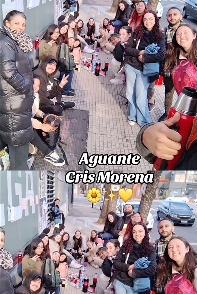 ⭕️ Hay gente acampando en OLGA para conseguir entradas para el Cris Morena Day que arrancan a entregarse mañana desde las 8.