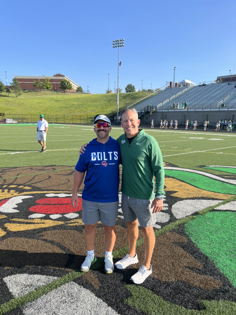 Got to go face off against my high school head coach <a href="/ChrisSaluga/">Chris Saluga</a> Friday night. I was lucky to have a great high school football experience, which played a big part in my love for the game and why I coach today