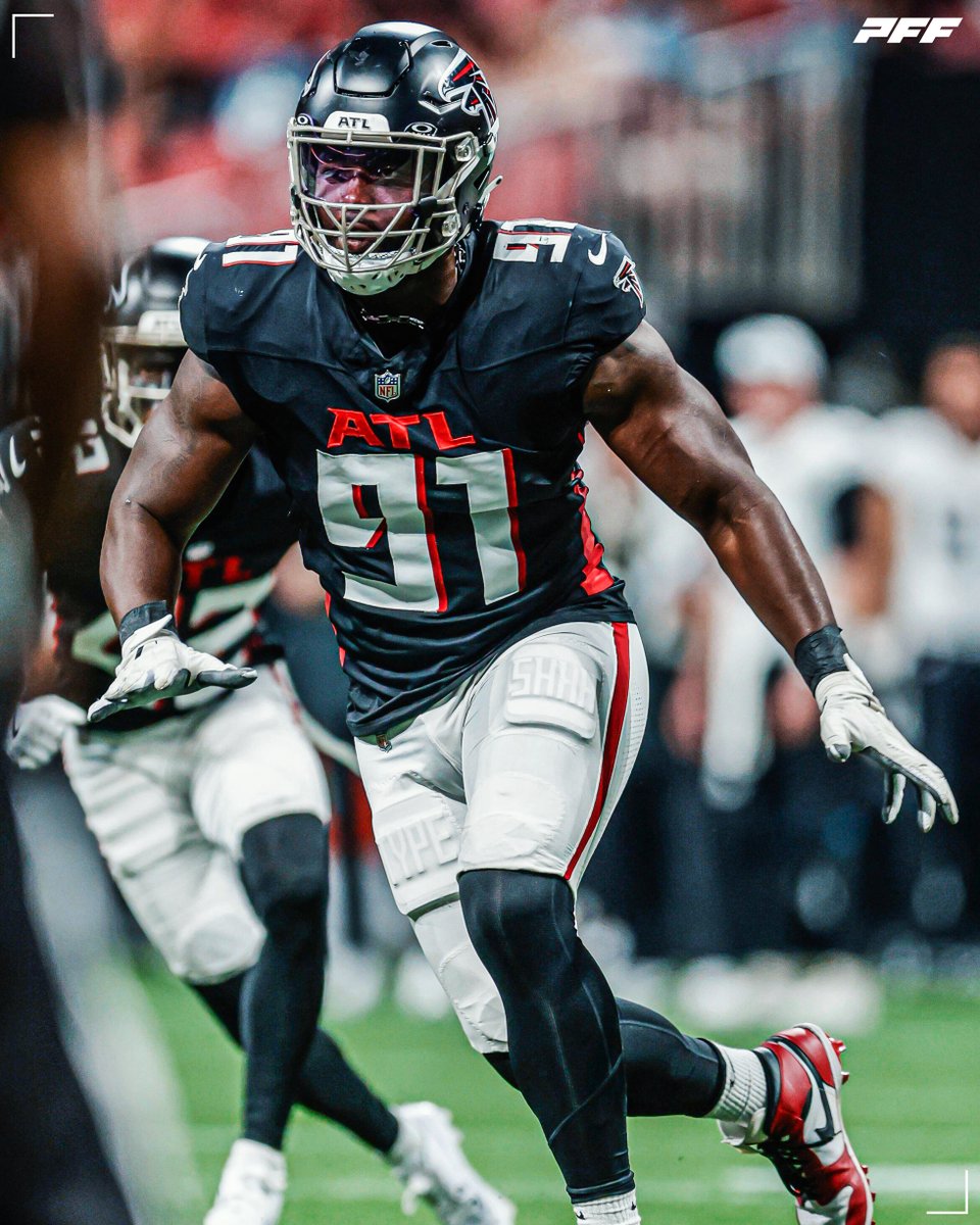 PFF_Falcons's tweet image. Highest-graded Falcons in the preseason finale:

🥇 Demone  Harris- 84.3
🥈 Donavan Mutin - 76.2
🥉 Lukas Denis - 75.2
🏅 Tommy Togiai - 73.7
🏅 Jovaughn Gwyn - 70.2

(min. 10 snaps)