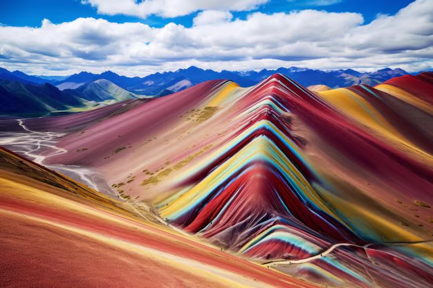 GanaConArte's tweet photo. Hilo de las montañas más icónicas del mundo. 🧵

1. Montaña de los 7 colores de Vinicunca, Perú. https://t.co/C3bRDaOBnW