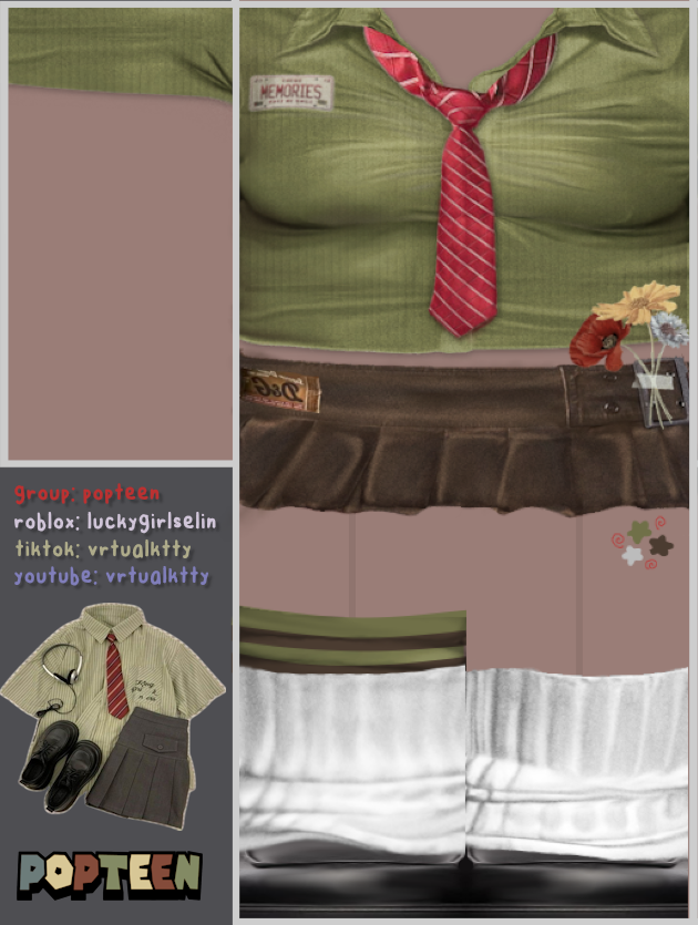 ieselin's tweet photo. super real me 🌿🎒

back to school fit for popteen!
#roblox #robloxclothing
https://t.co/6ZvjRMrbjf https://t.co/QVhklDinIf