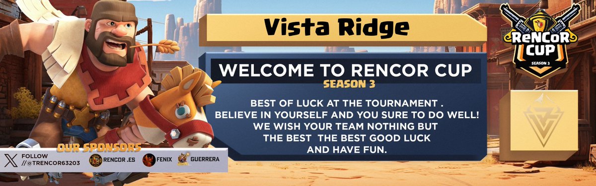 Vatic - Clash of Clans (@vatic_coc) on Twitter photo ╡ RENCOR CUP ╞
Thank you for accepting us, <a href="/TRencor63203/">TeAm ReNcOR</a>!🫶💪🏽🔥
#ClashEsports | #ClashofClans
#VistaRidge | #TogetherAtTheTop ╡ RENCOR CUP ╞
Thank you for accepting us, <a href="/TRencor63203/">TeAm ReNcOR</a>!🫶💪🏽🔥
#ClashEsports | #ClashofClans
#VistaRidge | #TogetherAtTheTop