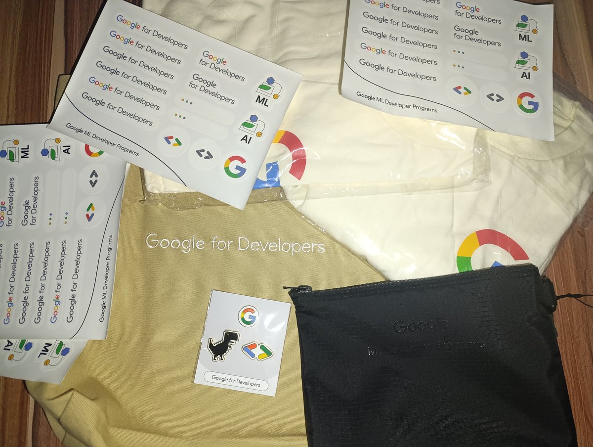 Victor_ML_AI's tweet image. Look what @googledevs ML Developer Programs sent to our community @TFUGUyo Uyo.
Super Grateful to Nari Yoon, @margaretmz @ksoonson and entire @GoogleAI / #ML Network. @ml_ecosystem
Indeed I was surprised to receive A surprise Award for our community.
#MachineLearninguyo #ai