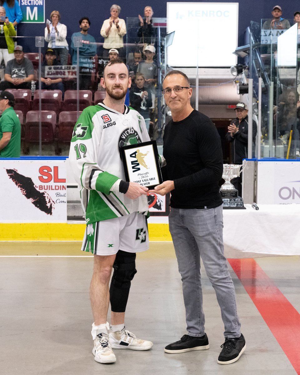 WLAShamrocks's tweet image. CAPTAIN KING - PLAYOFF MVP ☘️

Congratulations to Jesse King for being named the 2024 WLA Playoff Most Valuable Player on Friday. 

Jesse led the Shamrocks in the playoffs with 15 goals and 29 assists, totaling 44 points in 9 games.

#LeadersLead #2024WLAPlayoffs