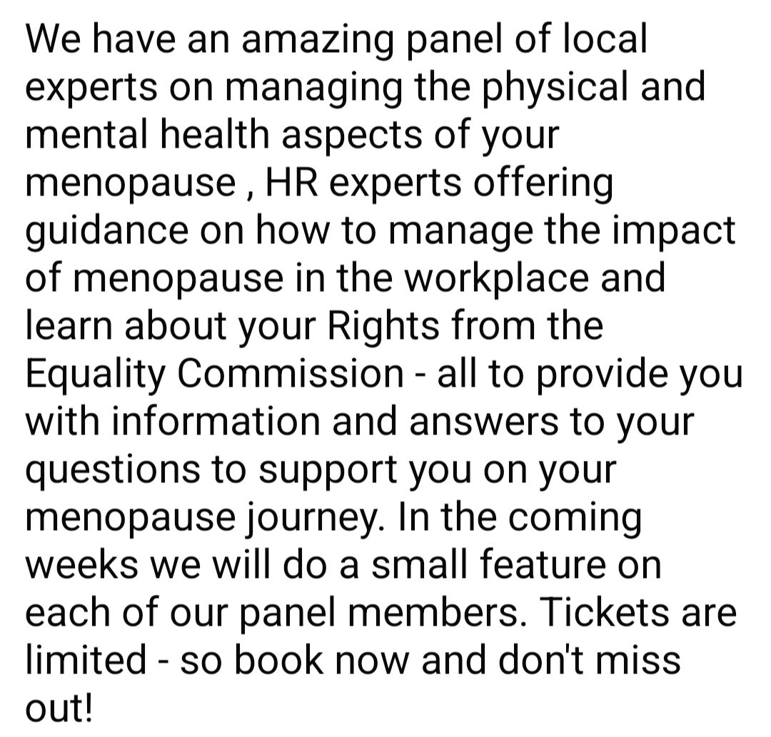 karenpateman's tweet image. GOOD NEWS - We are getting closer to our annual conference on Sunday 13th October 10.30am-3pm which is just before World Menopause Awareness Day. 

Book now using this link: fixr.co/event/menopaus…