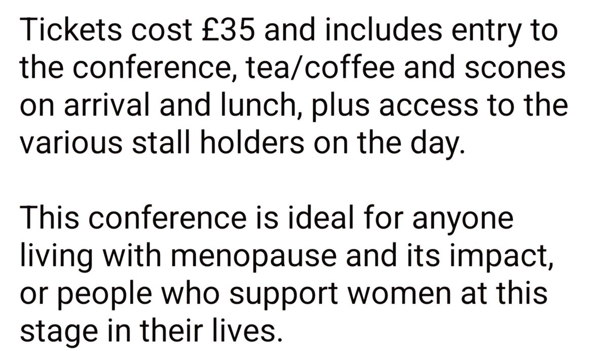 karenpateman's tweet image. GOOD NEWS - We are getting closer to our annual conference on Sunday 13th October 10.30am-3pm which is just before World Menopause Awareness Day. 

Book now using this link: fixr.co/event/menopaus…
