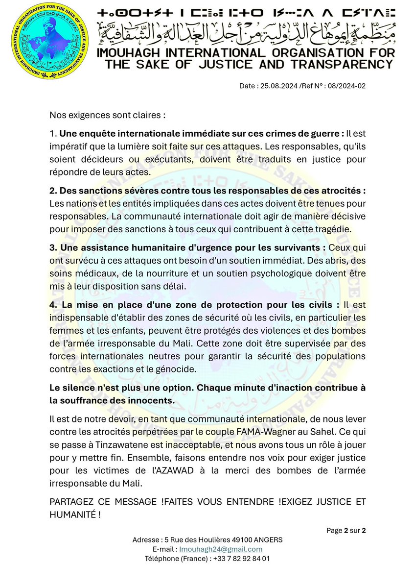 #Tinzawatane #Imouhagh <a href="/UN/">United Nations</a> <a href="/CourPenaleInt/">CPI-Cour pénale int.</a> <a href="/UNGeneva/">United Nations Geneva</a> <a href="/ecowas_cedeao/">Ecowas - Cedeao</a>