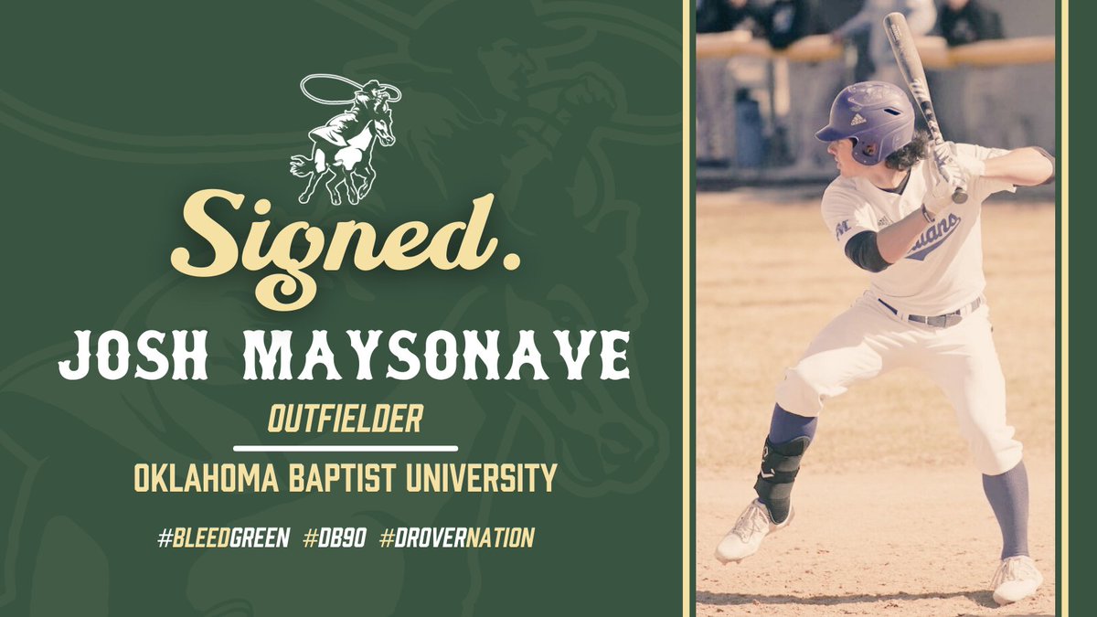 We're excited to officially welcome OF Josh Maysonave (Austin, TX) to the Drovers Family! 👊

I chose USAO because "of Coach Hankins belief in his program, and the team/winning culture that is behind it."  

#DroverNation🏇 x #BleedGreen
@JoshMaysonave | #DB90