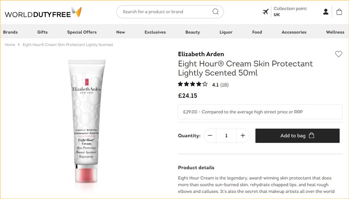 mookesc's tweet image. เจอ #elizabetharden #eighthour ใน amazon ลดเหลือ £13 กดเลยสองหลอด เริ่มจากแค่จะหาลิปบาล์มใส่ตะกร้าให้มูลค่าของครบ £35 จะได้ไม่ต้องเสียค่าส่ง

ปล. heathrow เดี๋ยวนี้ของบางอย่างไม่ถูกกว่าข้างนอกเท่าไร (£24.15) ยิ่งถ้าเจอในประเทศมีลดราคา ส่วนที่ #kingpower ราคา 930 บาท