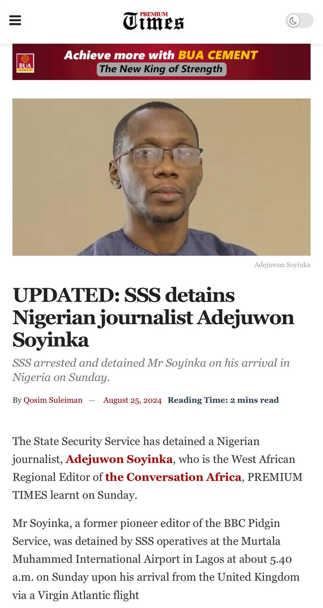 Adebayo_Ralph's tweet photo. Attention: @USinNigeria, @FranceInNigeria, @UKinNigeria, @GERinNigeria, @_AfricanUnion @UNHumanRights 

It is imperative that you take a decisive stance on President Tinubu's fascistic desire to silence all voices of reason and violate the fundamental rights of law-abiding Nigerians. 

The illegitimate regime of Tinubu has only been one year in power and over 2000 peaceful #EndBadGovernance protesters are in jail alongside a courageous whistleblower, Isaac Bristol, also known as PIDOM, who is being held in deplorable conditions without access to his relatives and legal representatives.

The Inspector General of Police, Kayode Egbetokun; the Director General of the State Security Service, Yusuf Bichi, and the heads of other security agencies are all complicit in the dehumanization of Nigerians under the regime of Bola Ahmed Tinubu. If nothing is done to call these authoritarian lapdogs of Tinubu and the APC to order, to decisively hold them accountable now, their actions will continue to threaten the national security and stability of Nigeria and West Africa.

It is the hope of Nigerians that as foremost international partners of this regime, you genuinely care about the human condition and intend to uphold it at all times, regardless of how it affects your economic and diplomatic interests.

Thank you.