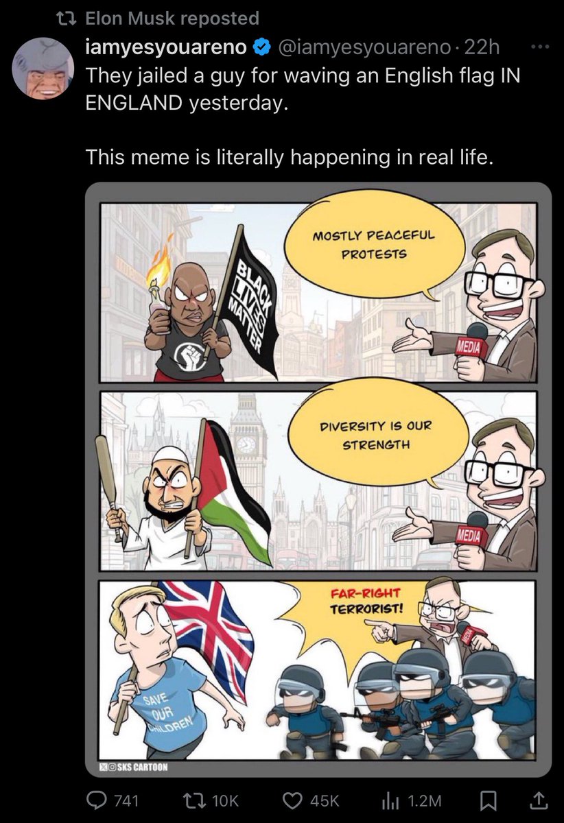 esjesjesj's tweet photo. Elon is retweeting a Nazi who is lying because he will believe anything a Nazi says because he is also a Nazi https://t.co/nvbNdET9vw