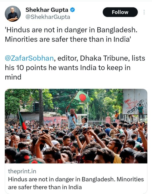 rishibagree's tweet photo. "No Hindu genocide happened in Bangladesh"

yet Hindu population came down to 8% from 28% in last 3 decades https://t.co/j0IUZS3YmX