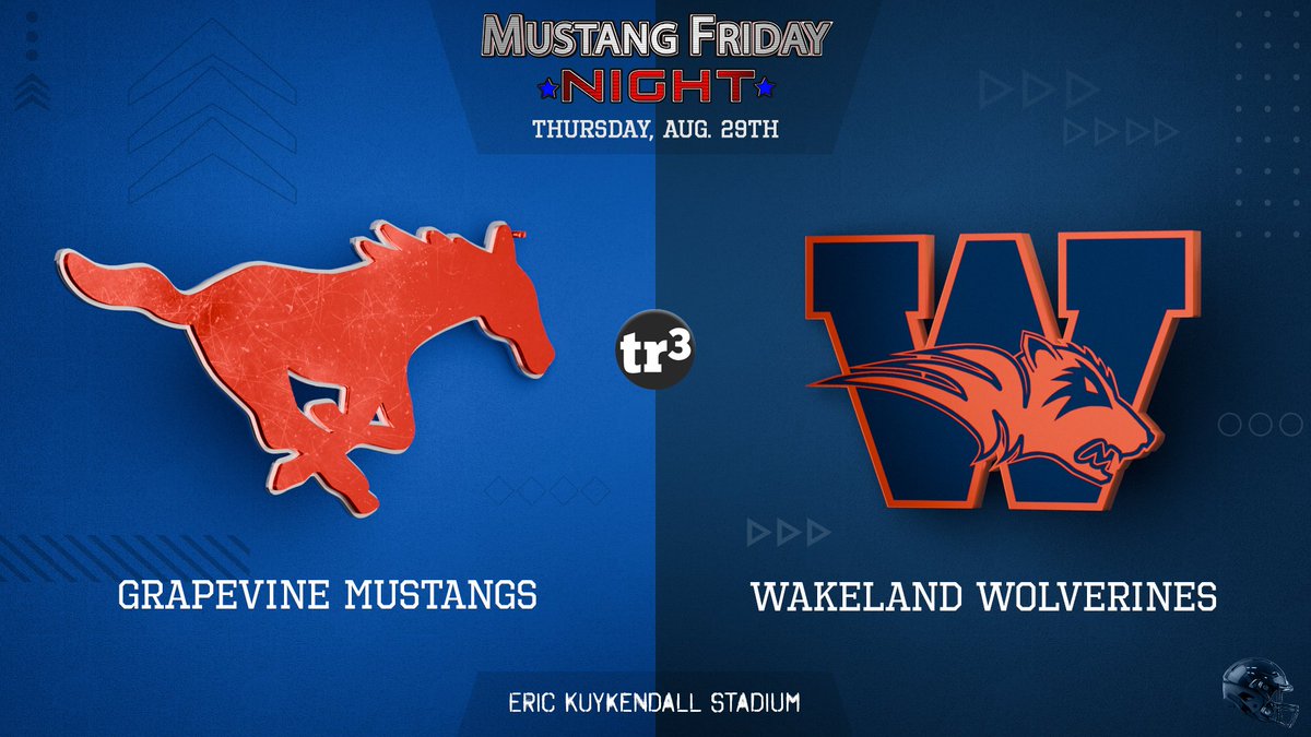 tr3dio's tweet image. RT  High School Football Week in Texas!  Mustang Friday Night is on tr3dio this THURSDAY as the Mustangs travel to Frisco Wakeland.  Pregame at 6:27pm.  Kick at 7pm.   Aug 29.  @GHSFBBooster @GCISD_Athletics @GHSMustangsFB @WHSFBRecruiting #thsfb 
ow.ly/GlFO50T5T6X