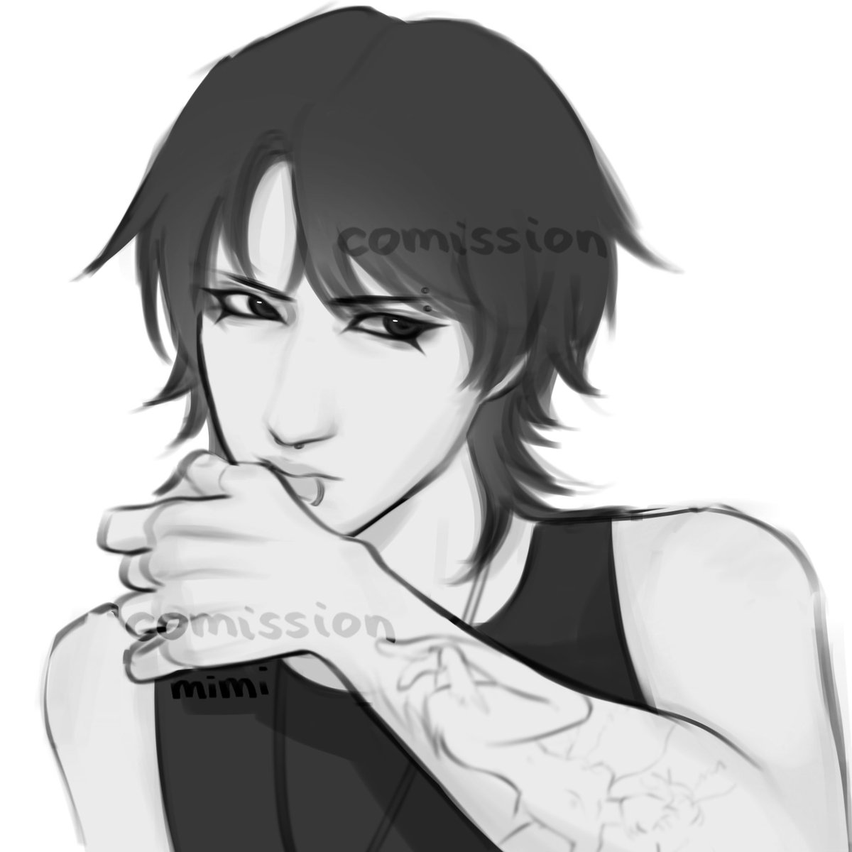 zzzimxu's tweet image. hiii i&apos;m back !1!!1!!!1!1 (o^ ^o)

i&apos;m here to share a #devilmancrybaby inspired #commission i&apos;ve done recently &amp;gt; &amp;lt;

hope y&apos;all like it ꒰ᐢ. .ᐢ꒱

♡ + ↻ are very appreciated !!

#sketch #digitalart #arttwt #artmoots