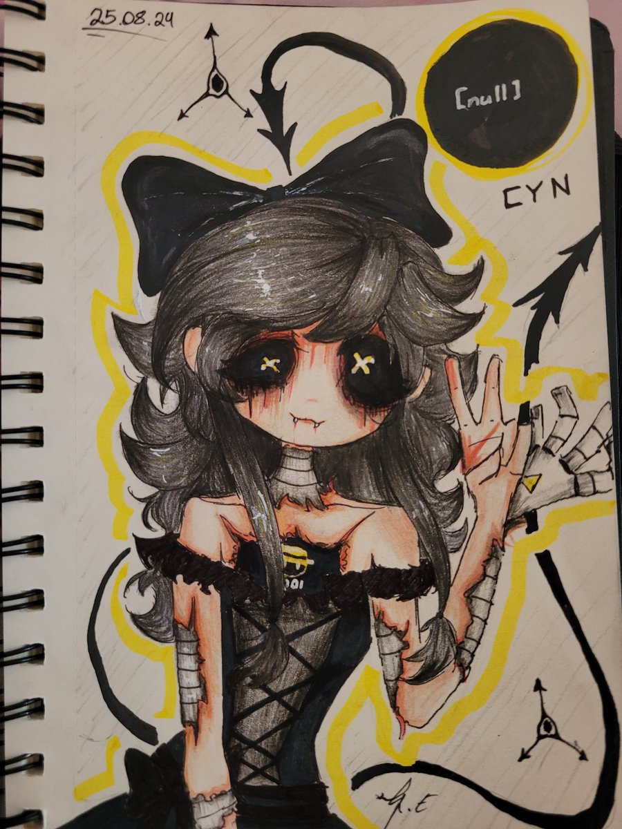 skinsuitcyn's tweet photo. skinsuit cyn yaya :3
i love her character sm omaigash this was sm fun to draw
♡
#cyn #murdersdrones #mdfanart
#cynart https://t.co/9xDcDxMsdA