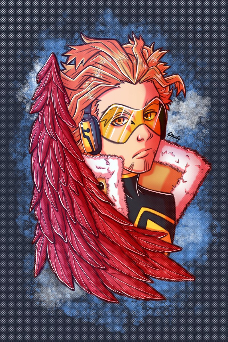 ArtsPlasmic's tweet photo. Here’s the last one in the redrawing art from the last inktober I did. Crazy to think the manga is finally over and excited to see it all brought to anime in the future. Enjoy! #myheroacademia #bokunoheroacademia #hawks #mhafanart #mhahawks https://t.co/GvMCif3I6c