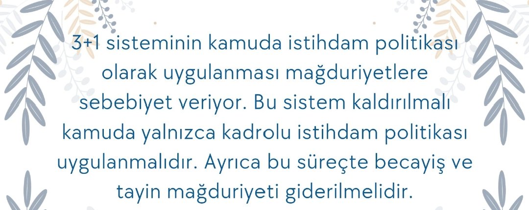 #Telegram
Sözleşmeli Personel rejimi kamuda kalkmalıdır.
<a href="/isikhanvedat/">Prof. Dr. Vedat Işıkhan</a> 
<a href="/RTErdogan/">Recep Tayyip Erdoğan</a> 
<a href="/memetsimsek/">Mehmet Simsek</a>