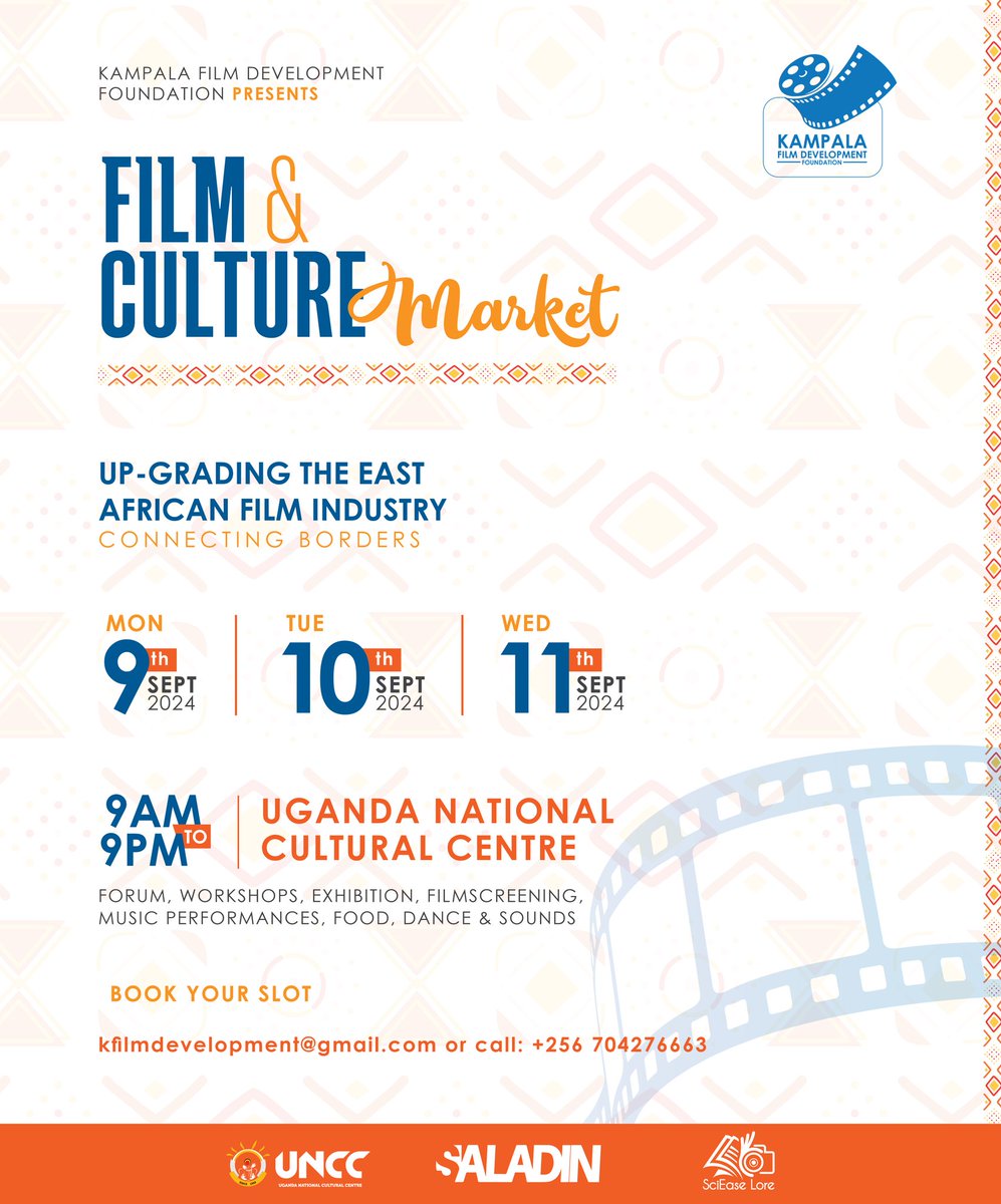 Uganda Cinema Night (@ugandanight) on Twitter photo Supporting the dream, answers to all questions of the market issue.
Let's all be there .
Looking for a distributor, collaboration opportunities,Scouting talent,network or trending fashions.? Do you want space to exhibit .
<a href="/mtnug/">MTN Uganda</a> <a href="/UNCC_UG/">Uganda National Cultural Centre</a> <a href="/CanonCanada/">Canon Canada</a> <a href="/KarenNakamba/">The Karen Nakamba Film Costumes🇿🇲</a> Supporting the dream, answers to all questions of the market issue.
Let's all be there .
Looking for a distributor, collaboration opportunities,Scouting talent,network or trending fashions.? Do you want space to exhibit .
<a href="/mtnug/">MTN Uganda</a> <a href="/UNCC_UG/">Uganda National Cultural Centre</a> <a href="/CanonCanada/">Canon Canada</a> <a href="/KarenNakamba/">The Karen Nakamba Film Costumes🇿🇲</a>