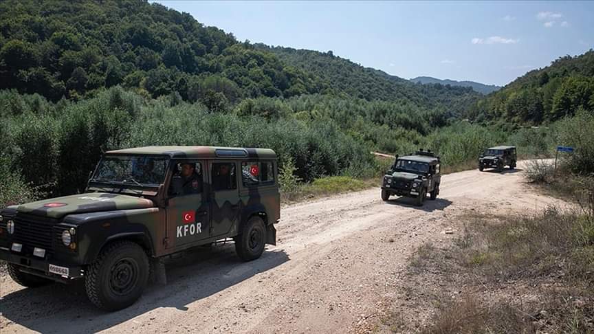 🇹🇷Türk askeri; Kosova Cumhuriyeti ile Sırbistan sınır bölgesi.