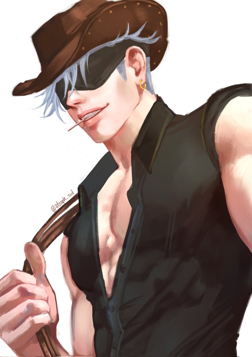steeph_sd's tweet photo. am I late for the cowboy gojo trend?👀

#GojoSatoru  #jjk #JujutsuKaisen https://t.co/L9wu050EfQ