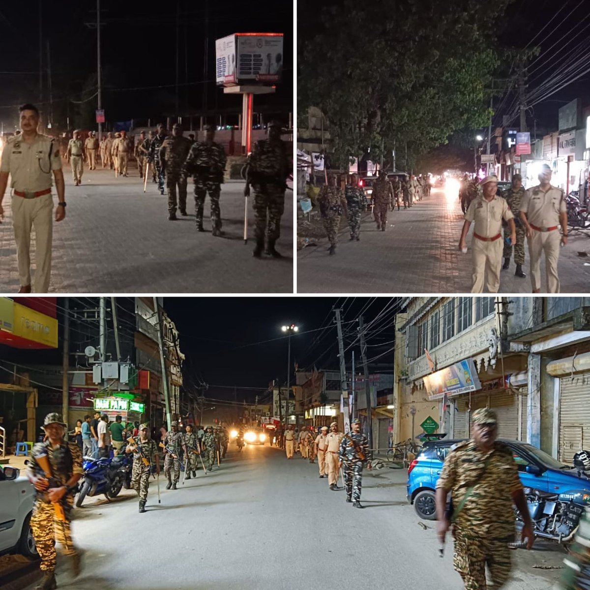 nalbari_police's tweet photo. Route March by Nalbari PS along with Quick Response Team and CAPF.
@CMOfficeAssam @assampolice @DGPAssamPolice @gpsinghips @HardiSpeaks https://t.co/f0SfKIwO3O